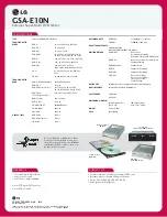 Preview for 2 page of LG GSA-E10N Specifications