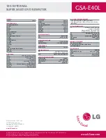 Предварительный просмотр 2 страницы LG GSA-E40L Specifications