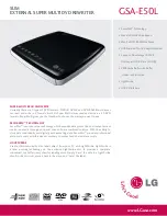 Preview for 1 page of LG GSA-E50L Specifications