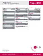 Preview for 2 page of LG GSA-H42LI Specifications
