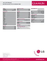 Preview for 2 page of LG GSA-H62N Specifications