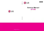 LG GT350 Service Manual предпросмотр