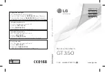 Preview for 1 page of LG GT350 User Manual