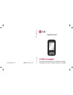 Preview for 1 page of LG GT360 User Manual