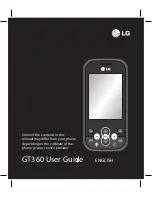 Preview for 3 page of LG GT360 User Manual