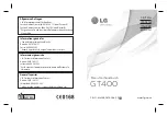 LG GT400 User Manual preview