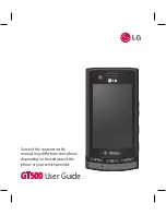 Preview for 3 page of LG GT500 User Manual