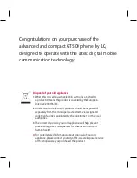 Preview for 5 page of LG GT500 User Manual