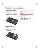 Preview for 13 page of LG GT500 User Manual