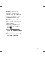 Preview for 17 page of LG GT500 User Manual