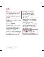 Preview for 26 page of LG GT500 User Manual