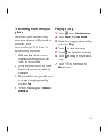 Preview for 69 page of LG GT500 User Manual