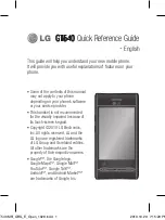 Предварительный просмотр 301 страницы LG GT540 Quick Reference Manual