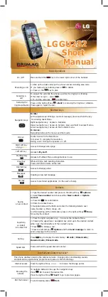 Preview for 1 page of LG GU282 Short Manual