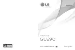 Preview for 1 page of LG GU290f User Manual