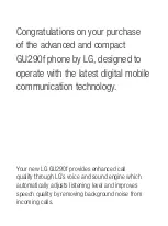 Preview for 4 page of LG GU290f User Manual