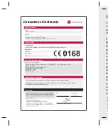 Предварительный просмотр 180 страницы LG GW525 User Manual