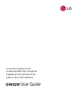 LG GW525F User Manual preview