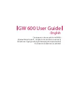 LG GW600 User Manual preview