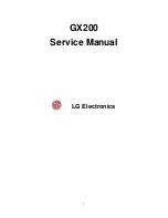 LG GX200 Service Manual preview