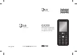 LG GX200 User Manual preview