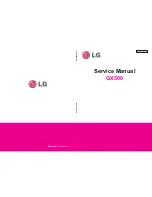 LG GX500 Service Manual предпросмотр