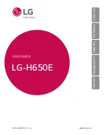 LG H650E User Manual preview