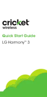 LG Harmony 3 Quick Start Manual preview