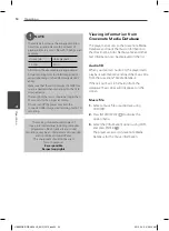 Предварительный просмотр 54 страницы LG HB600 Owner'S Manual