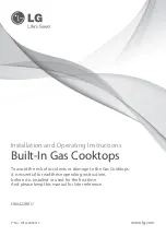 Preview for 1 page of LG HB6422BGF Installation And Operating Instructions Manual