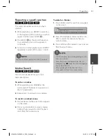 Предварительный просмотр 41 страницы LG HB650SA Owner'S Manual