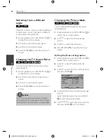 Preview for 46 page of LG HB805PH Owner'S Manual