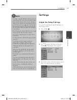 Preview for 29 page of LG HB905DA Owner'S Manual
