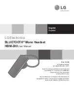 LG HBM-280 User Manual preview