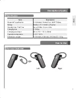 Preview for 5 page of LG HBM-290 User Manual