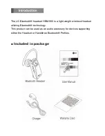 Preview for 3 page of LG HBM-560 User Manual