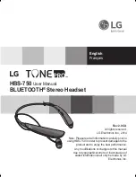 LG HBS-750 User Manual preview