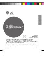 Предварительный просмотр 1 страницы LG HBS-770 User Manual