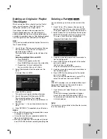 Preview for 41 page of LG HDR776 Owner'S Manual