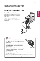 Preview for 33 page of LG HF85JS Owner'S Manual