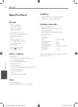 Preview for 42 page of LG HLT35W Owner'S Manual