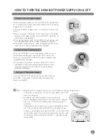 Предварительный просмотр 18 страницы LG HOM-BOT LRV590S Owner'S Manual