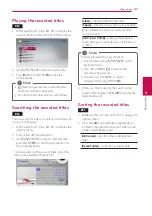 Preview for 47 page of LG HR931D Owner'S Manual