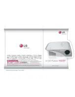 LG HS201 - LED Projector Slim Line Design Just 1.8 Lbs Specifications preview