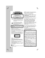 Предварительный просмотр 2 страницы LG HT752TH Owner'S Manual