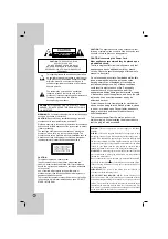 Предварительный просмотр 2 страницы LG HT762TZR Owner'S Manual