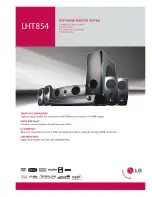 LG HT854 Technical Specifications preview