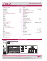 Preview for 2 page of LG HT854 Technical Specifications