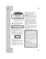 Предварительный просмотр 2 страницы LG HT902PB Owner'S Manual