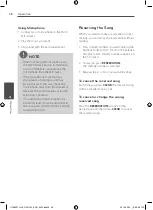 Preview for 38 page of LG HTK805TH Owner'S Manual